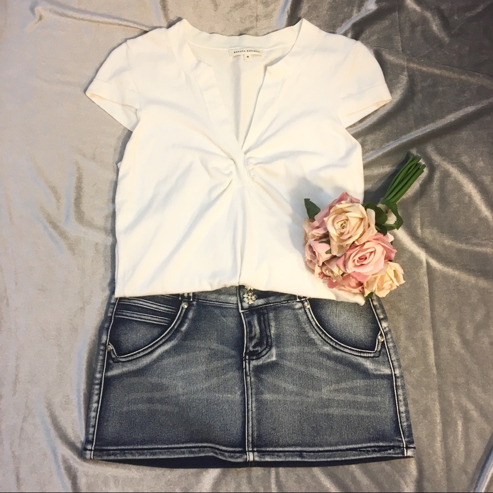Denim Mini Skirt